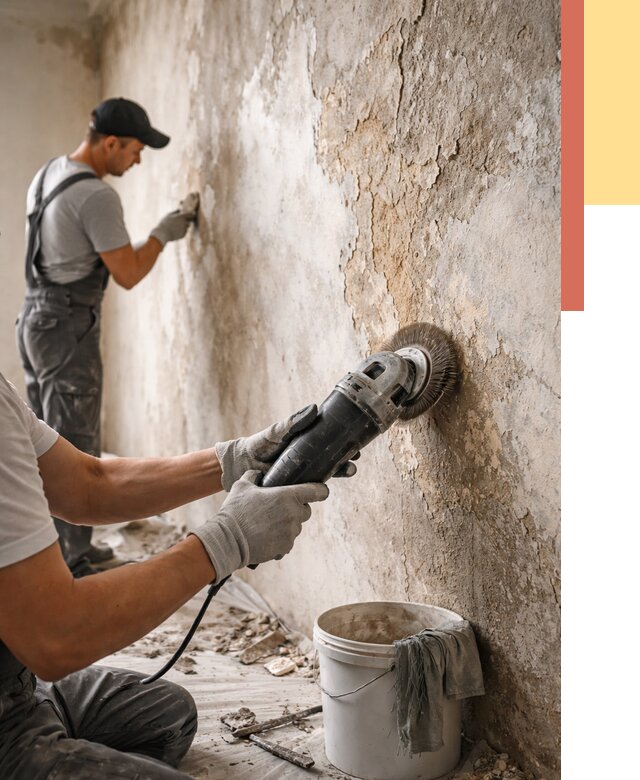 Снятие и удаление краски со стен в Тамбове от 2132 руб. — ОТДЕЛОЧНИК-Тмб