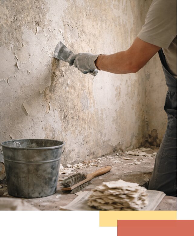 Удаление старой краски со стен в Тамбове качественно и быстро