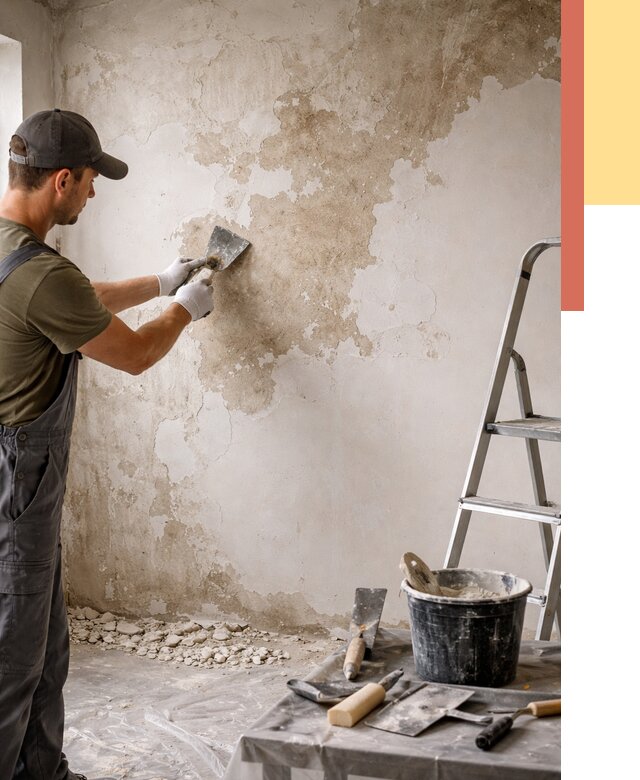 Снятие старой шпаклевки в Тамбове от 1878 руб. — быстро и недорого | ОТДЕЛОЧНИК-Тмб