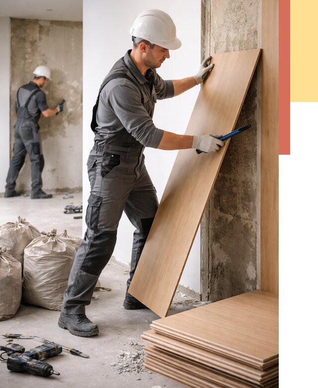 Демонтаж стеновых панелей в Тамбове от 3554 руб. за м² быстро и недорого | ОТДЕЛОЧНИК-Тмб