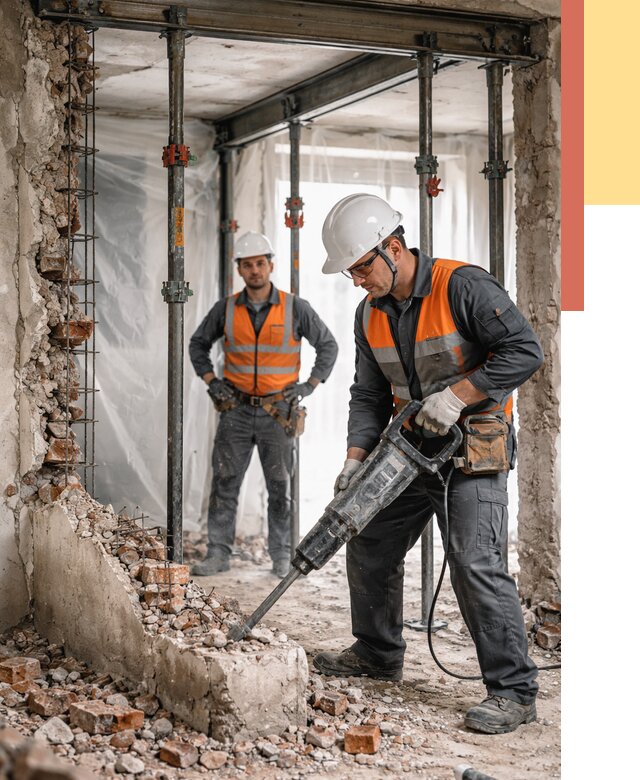 Снос несущих стен в Тамбове от 10408 руб. — демонтаж несущей стены под ключ | ОТДЕЛОЧНИК-Тмб