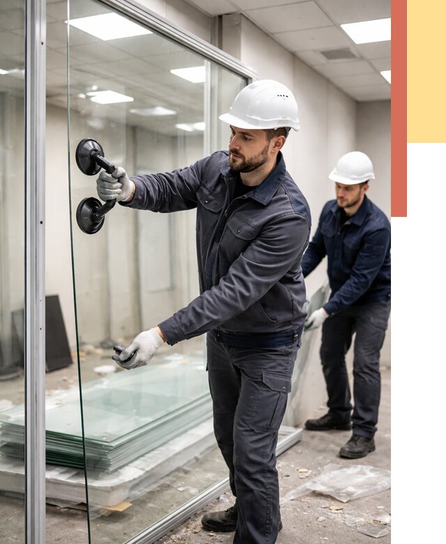 Демонтаж стеклянных перегородок в Тамбове от 3249 руб. — быстро и недорого | ОТДЕЛОЧНИК-Тмб