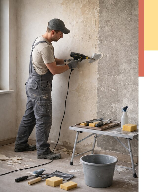 Очистка стен от клея в Тамбове от 1878 руб. — снятие и удаление клея со стен | ОТДЕЛОЧНИК-Тмб