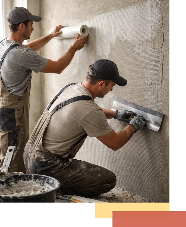 Армирование стен стеклосеткой в Тамбове для прочной отделки