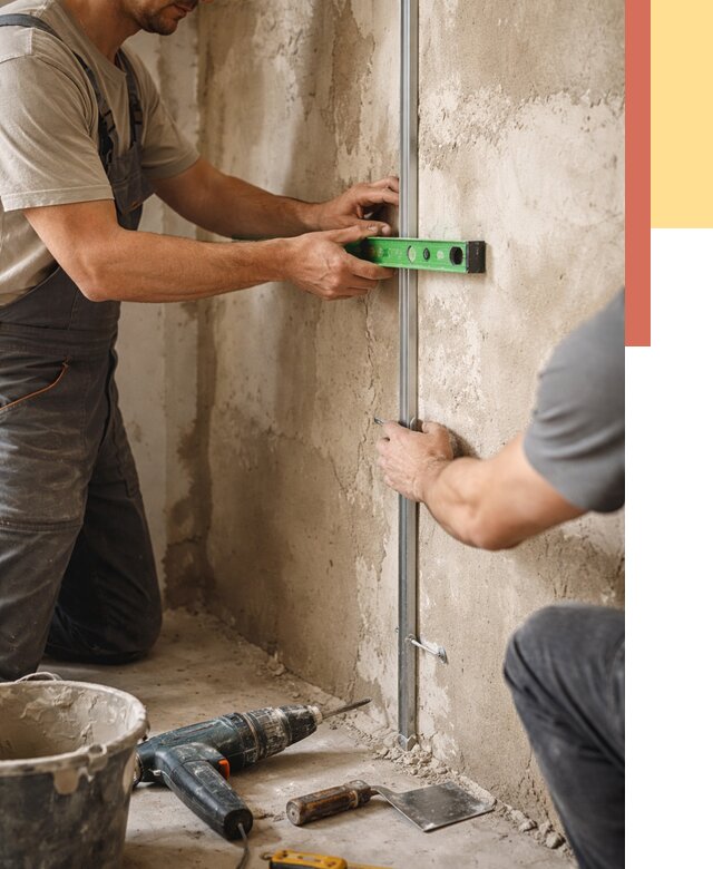 Установка штукатурных маяков в Тамбове от 7108 руб. — быстро и недорого | ОТДЕЛОЧНИК-Тмб