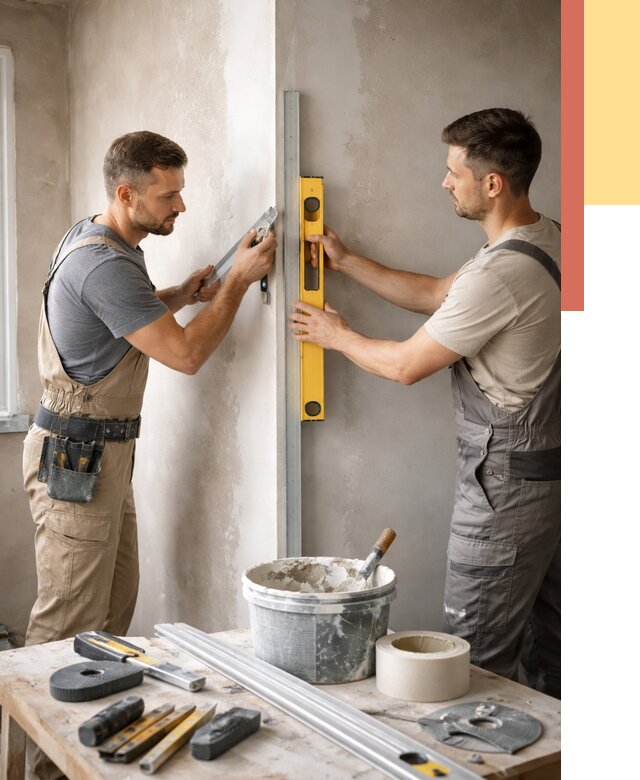 Выведение углов стен в Тамбове от 1878 руб. быстро и недорого | ОТДЕЛОЧНИК-Тмб