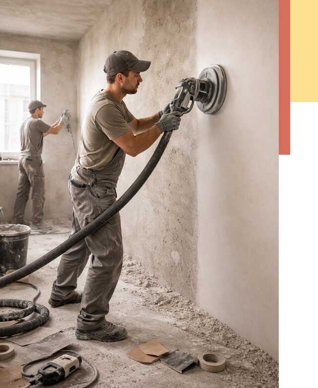 Шлифовка стен в Тамбове от 1218 руб/м2 — быстро и недорого | ОТДЕЛОЧНИК-Тмб