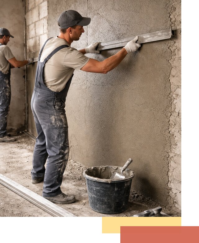 Штукатурка стен цементно-песчаная в Тамбове профессионально