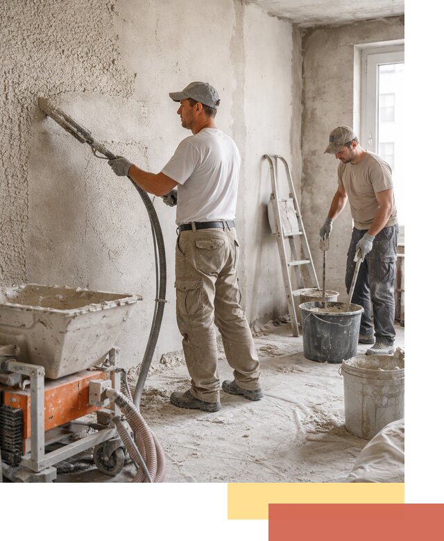 Машинная штукатурка стен в Тамбове — быстро и качественно