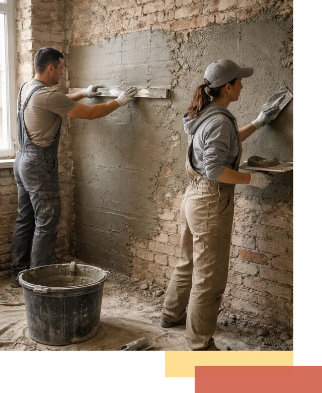 Штукатурка кирпичных стен в Тамбове — качественно и надежно