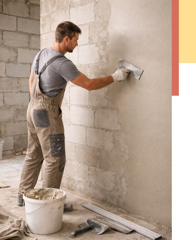 Штукатурка стен из газобетона в Тамбове от 2132 руб./м2 — быстро и недорого | ОТДЕЛОЧНИК-Тмб