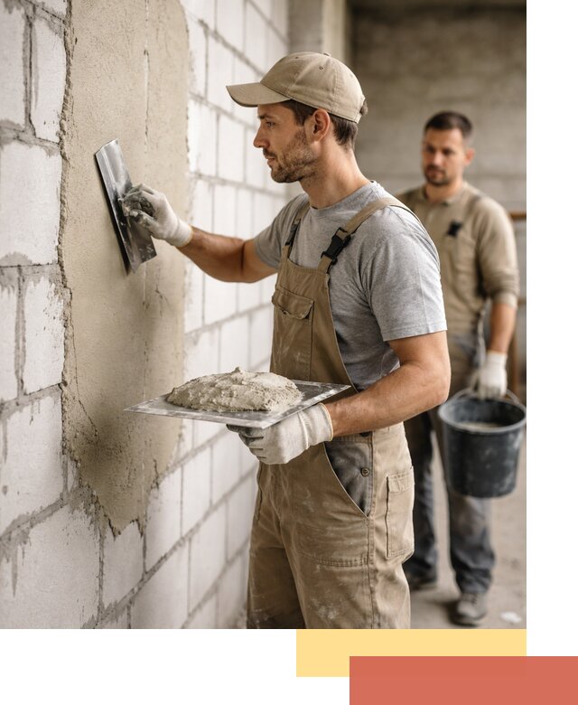 Штукатурка стен из газобетона в Тамбове под ключ