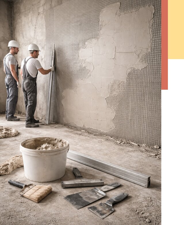 Штукатурка стен по сетке в Тамбове от 5585 руб./м2 — быстро и недорого | ОТДЕЛОЧНИК-Тмб