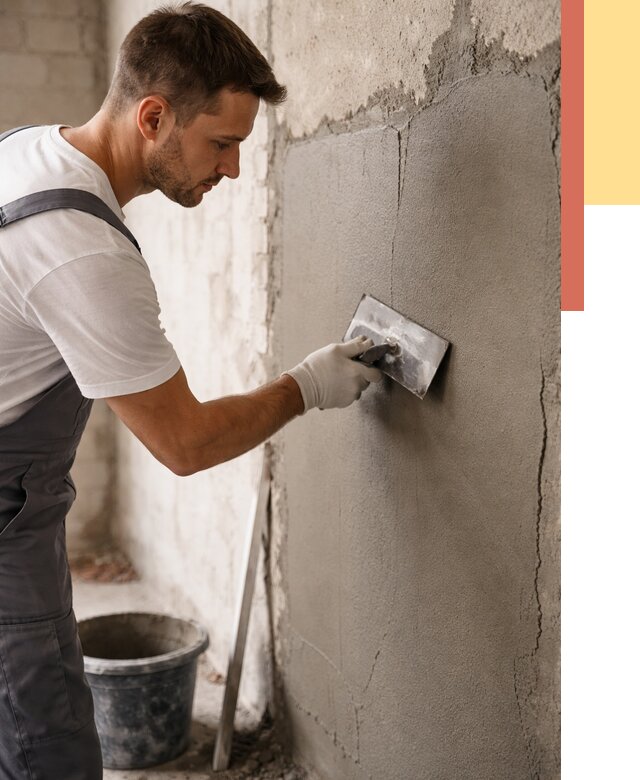 Штукатурка стен под плитку в Тамбове от 4265 руб./м2 — выравнивание под плитку | ОТДЕЛОЧНИК-Тмб