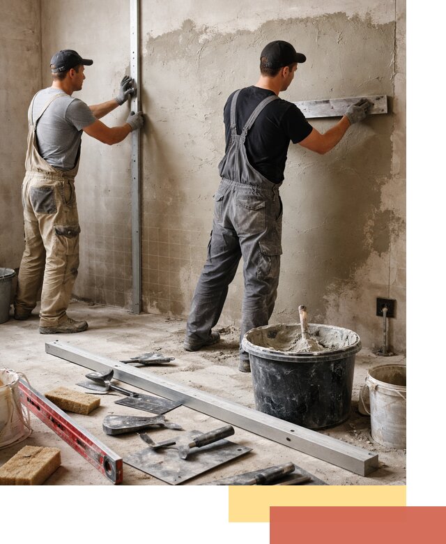 Профессиональная штукатурка стен под плитку в Тамбове
