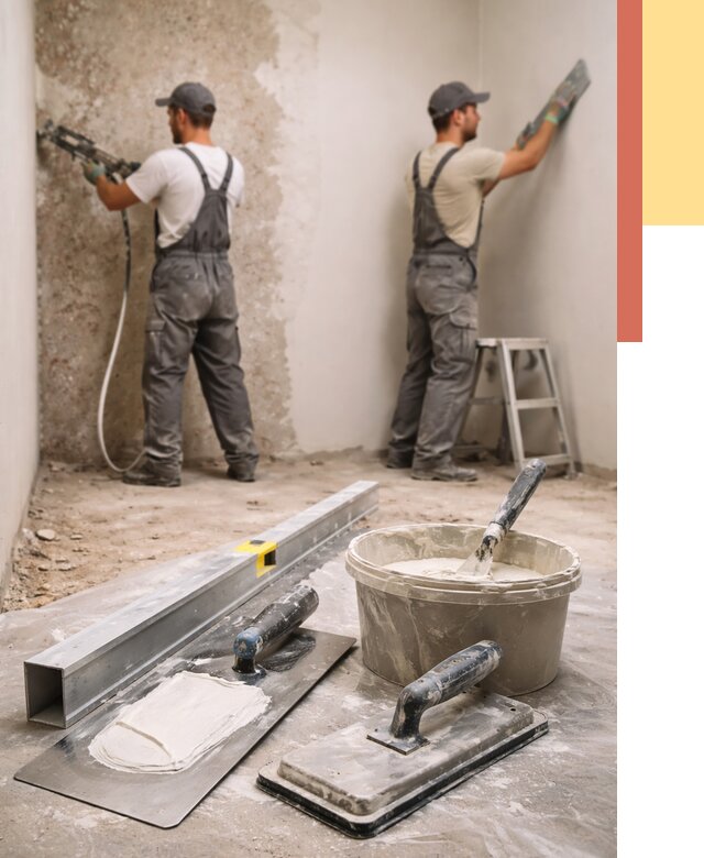 Штукатурка стен под обои в Тамбове от 4569 руб./м2 — выравнивание под обои | ОТДЕЛОЧНИК-Тмб