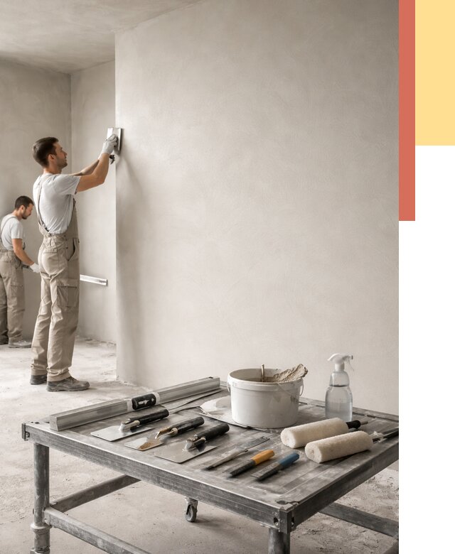 Штукатурка стен под покраску в Тамбове от 4569 руб./м² — качественно и недорого | ОТДЕЛОЧНИК-Тмб