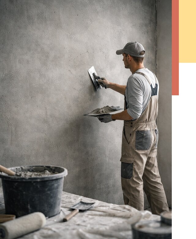 Декоративная штукатурка под бетон в Тамбове от 2539 руб./м² — нанесение под ключ | ОТДЕЛОЧНИК-Тмб