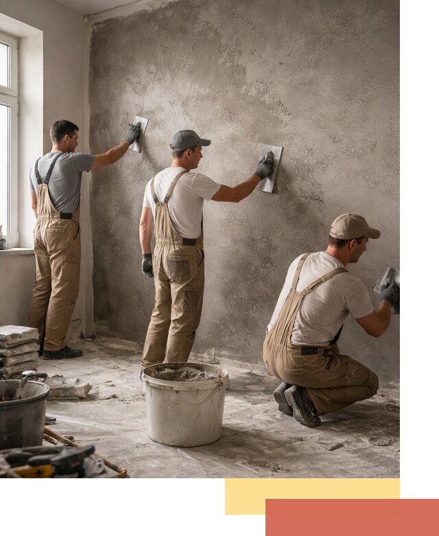 Декоративная штукатурка под бетон в Тамбове для стен и потолков