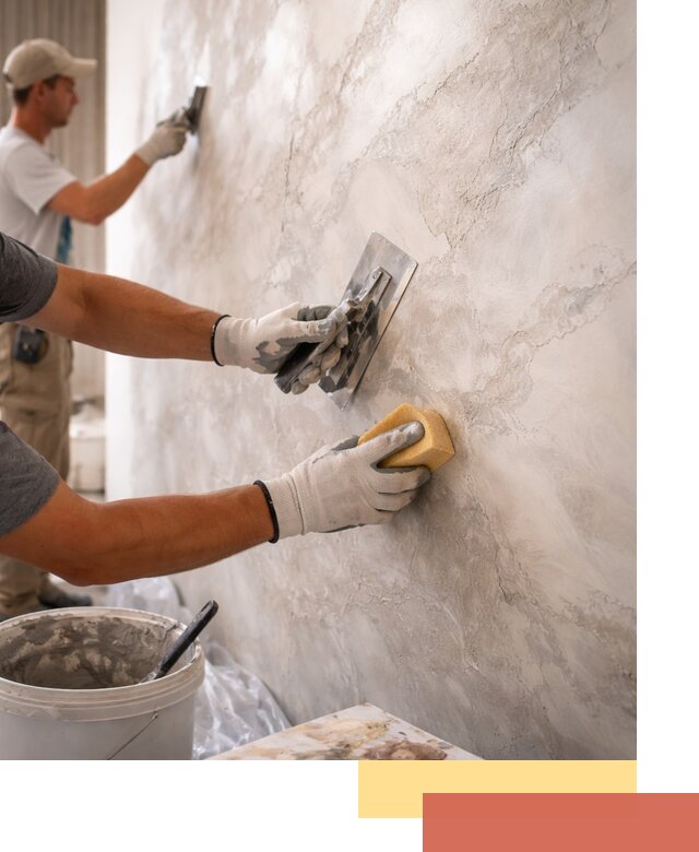 Декоративная штукатурка под мрамор в Тамбове для стен и потолков