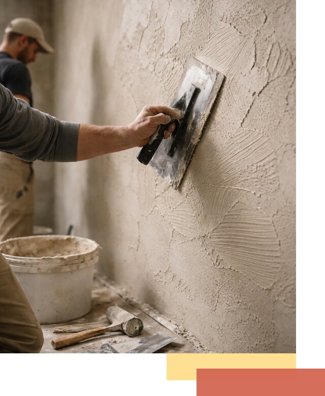 Фактурная штукатурка стен в Тамбове — монтаж, отделка, реставрация