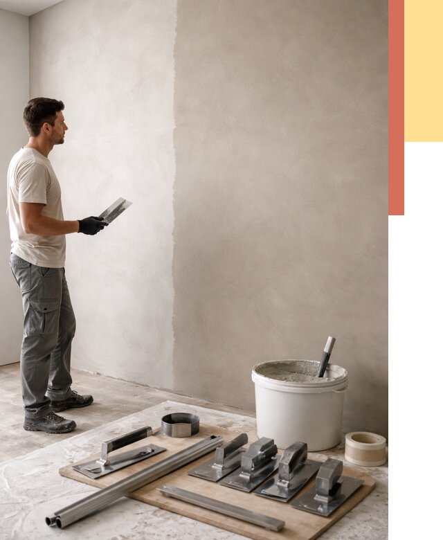 Нанесение микроцемента на стены в Тамбове от 3249 руб./м2 под ключ | ОТДЕЛОЧНИК-Тмб