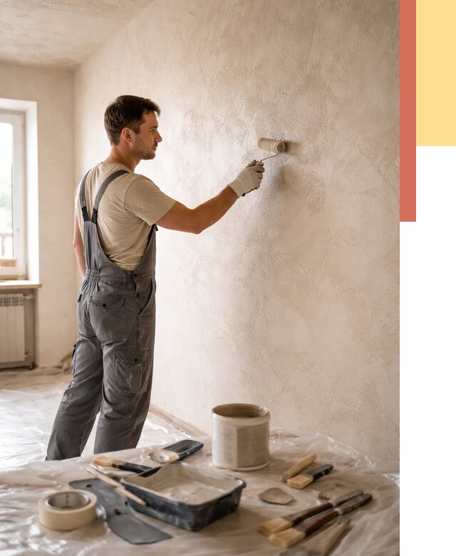 Нанесение лессирующей краски по декоративке в Тамбове от 1777 руб. | ОТДЕЛОЧНИК-Тмб