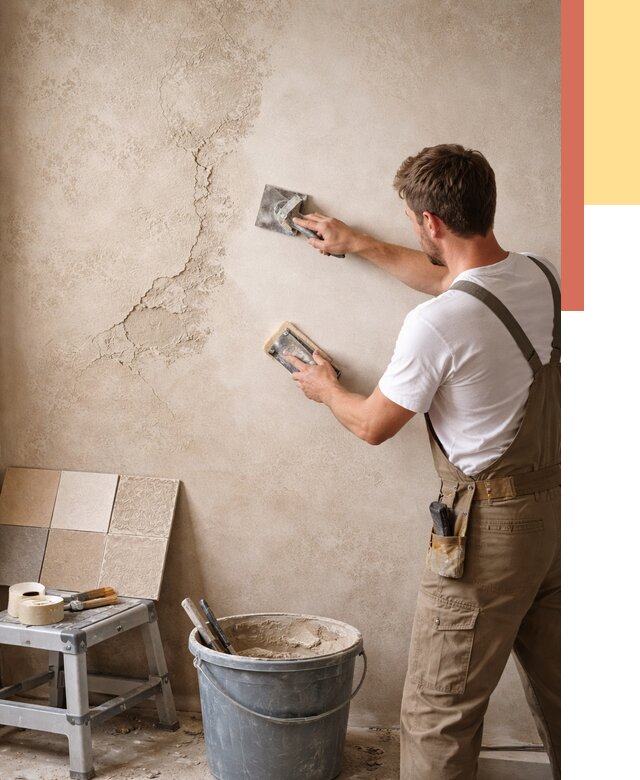 Ремонт декоративной штукатурки в Тамбове от 4569 руб. под ключ | ОТДЕЛОЧНИК-Тмб