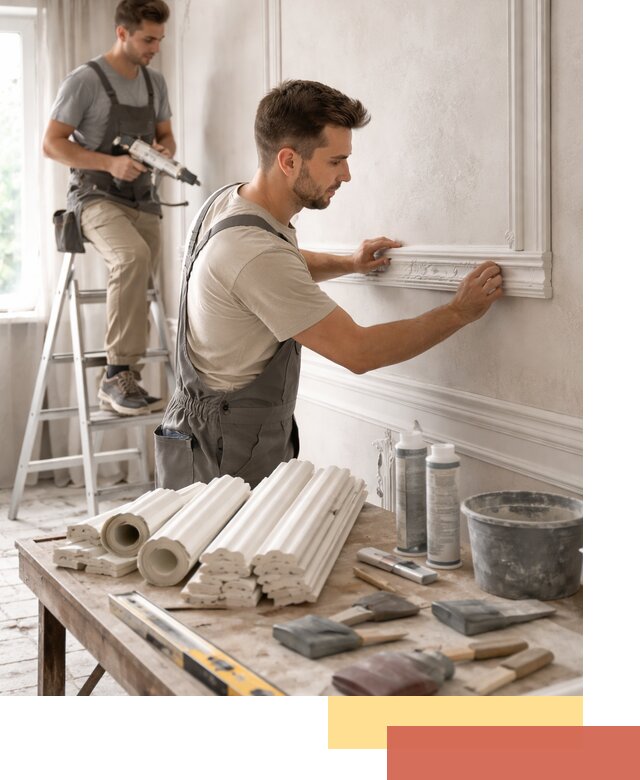 Монтаж лепнины на стены в Тамбове профессионально и качественно