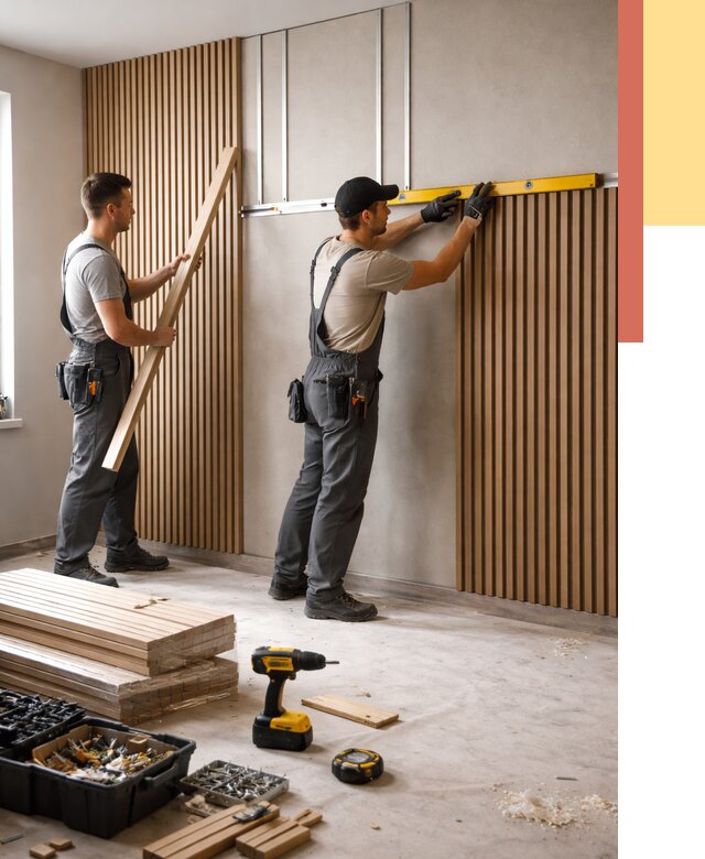 Монтаж реечных панелей на стены в Тамбове от 1218 руб. — быстро и недорого | ОТДЕЛОЧНИК-Тмб