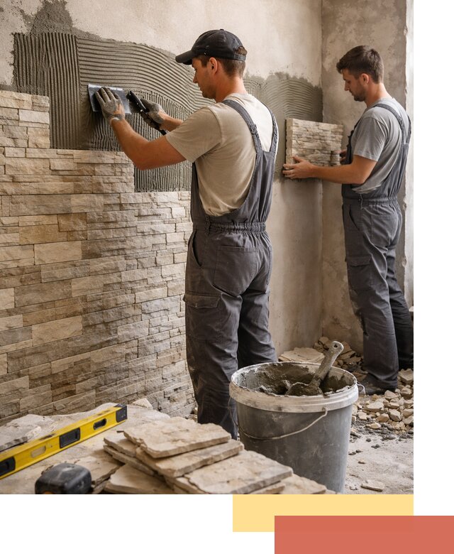 Монтаж искусственного камня в Тамбове — облицовка стен и фасадов