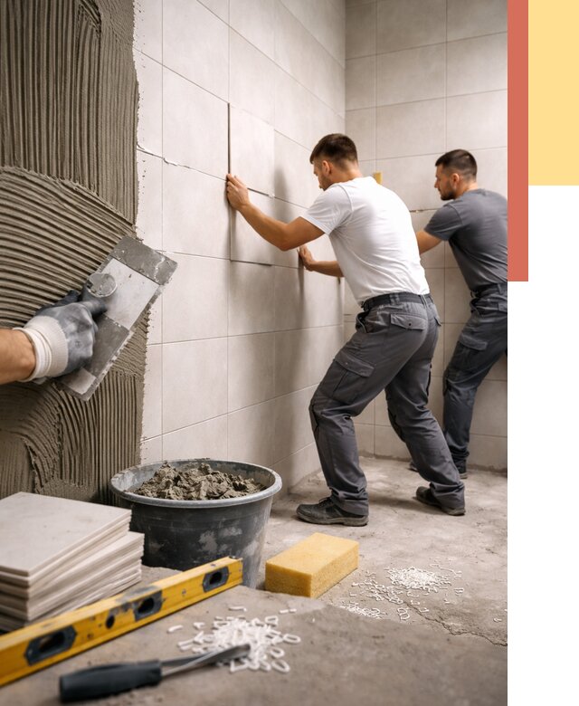 Укладка плитки на стены в Тамбове от 863 руб. — качественно и недорого | ОТДЕЛОЧНИК-Тмб