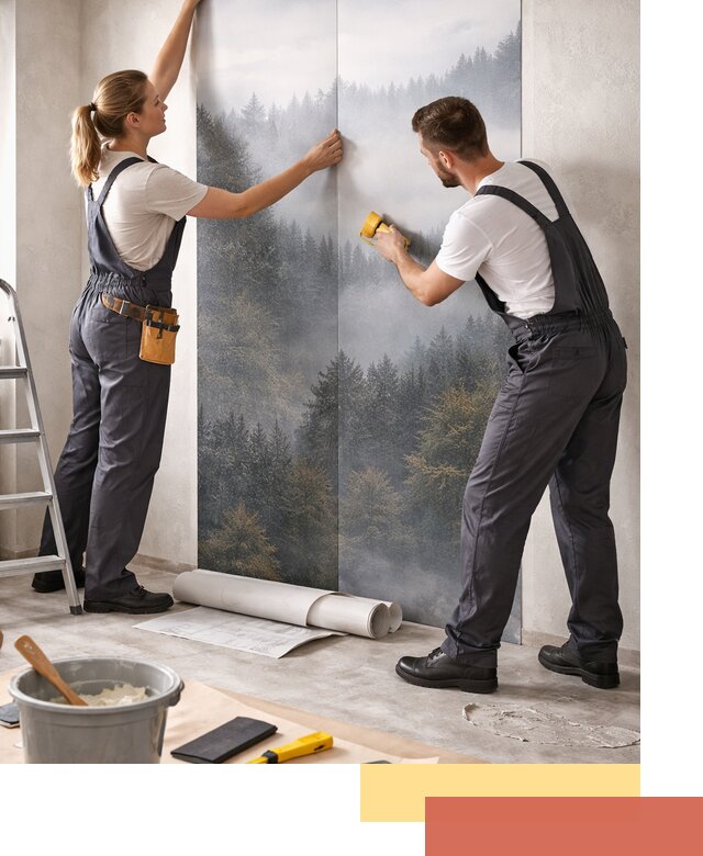 Поклейка фотообоев профессионально в Тамбове под ключ