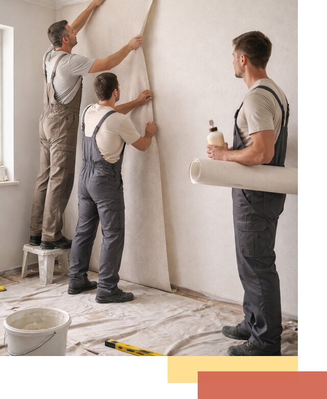 Оклейка стен обоями в Тамбове — качественно и профессионально