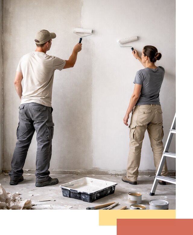 Окраска стен по стеклохолсту в Тамбове качественно и долговечно