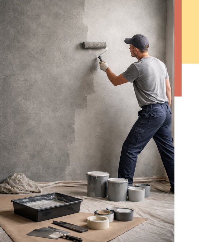 Покраска стен под бетон в Тамбове от 660 руб. за м2 — быстро и недорого | ОТДЕЛОЧНИК-Тмб