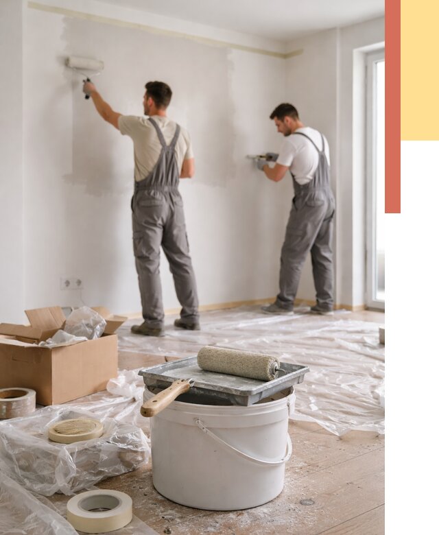 Покраска стен в квартире в Тамбове от 2539 руб/м2 — быстро и недорого | ОТДЕЛОЧНИК-Тмб