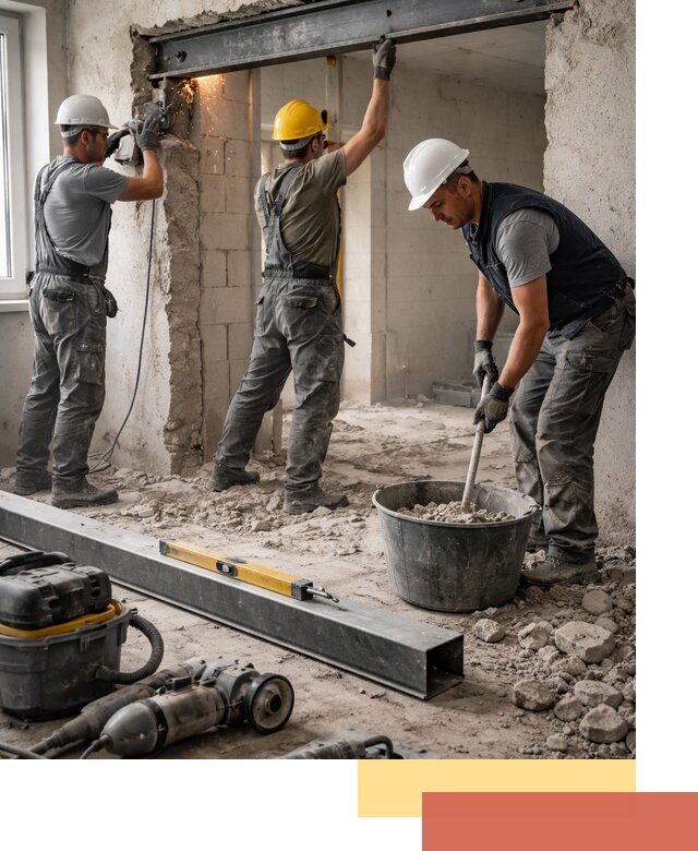 Создание проемов в стенах и несущих конструкциях в Тамбове