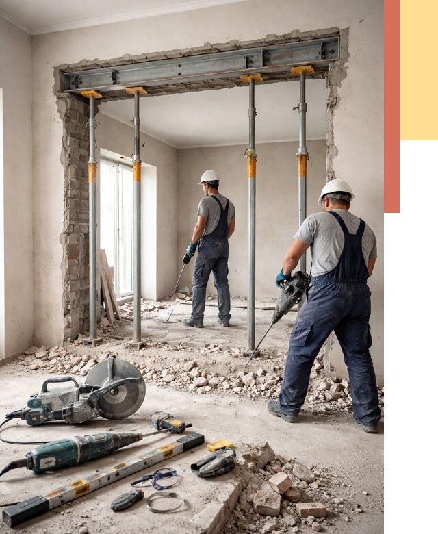 Прорезка проема в стене в Тамбове от 4569 руб. — быстро и недорого | ОТДЕЛОЧНИК-Тмб