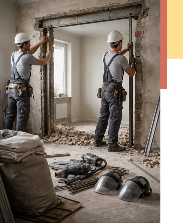 Расширение дверного проема в Тамбове от 12693 руб. под ключ | ОТДЕЛОЧНИК-Тмб