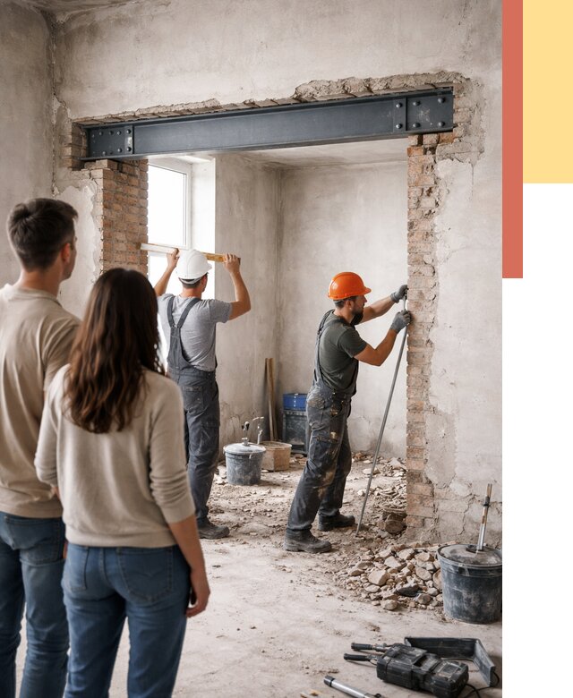 Усиление проема в стене в Тамбове от 9646 руб. — усиление дверного проема металлоконструкцией | ОТДЕЛОЧНИК-Тмб