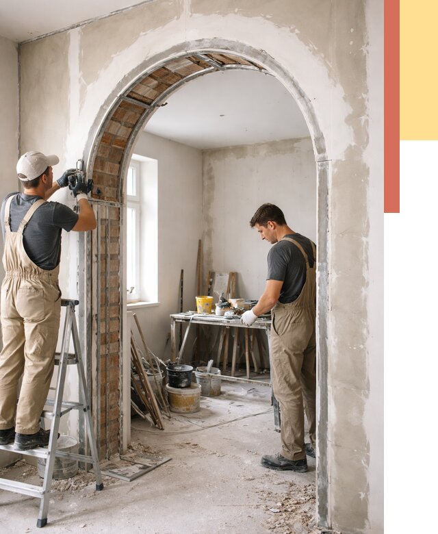 Устройство арочного проема в Тамбове от 9646 руб. под ключ — быстро и недорого | ОТДЕЛОЧНИК-Тмб