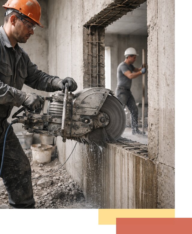 Алмазная резка проемов в Тамбове быстро и точно