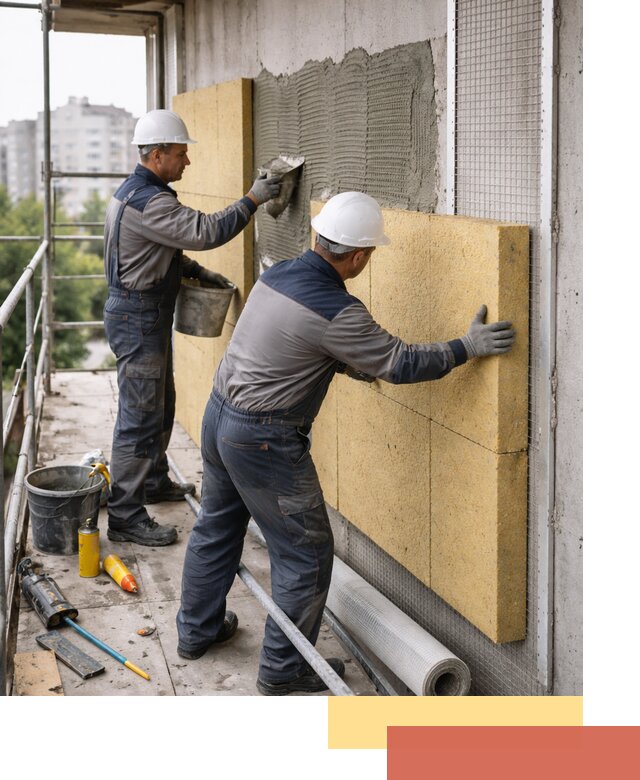 Утепление стен зданий и домов в Тамбове качественно и надежно