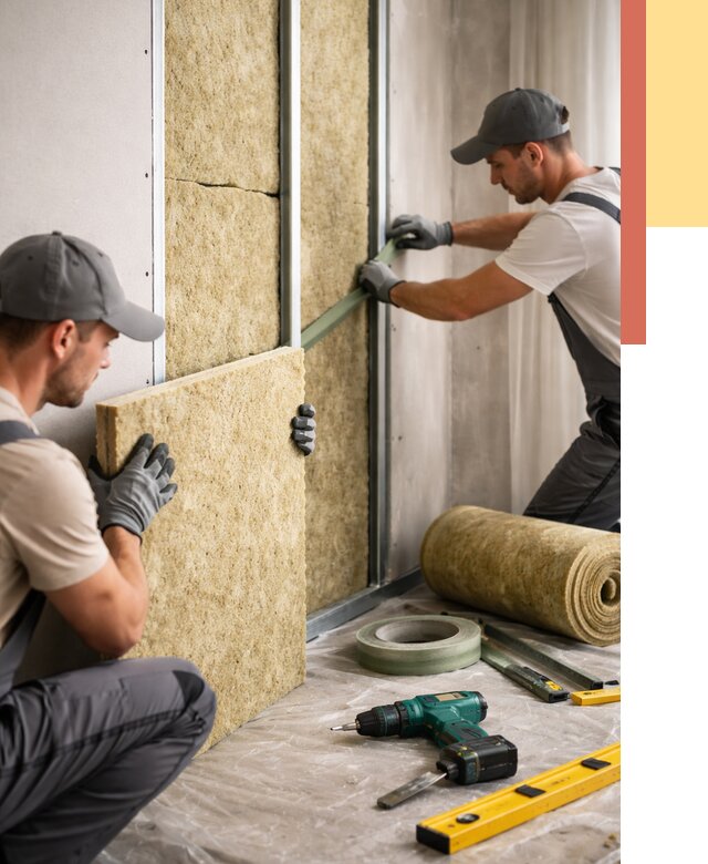 Шумоизоляция стен в Тамбове под ключ от 1878 руб. | ОТДЕЛОЧНИК-Тмб