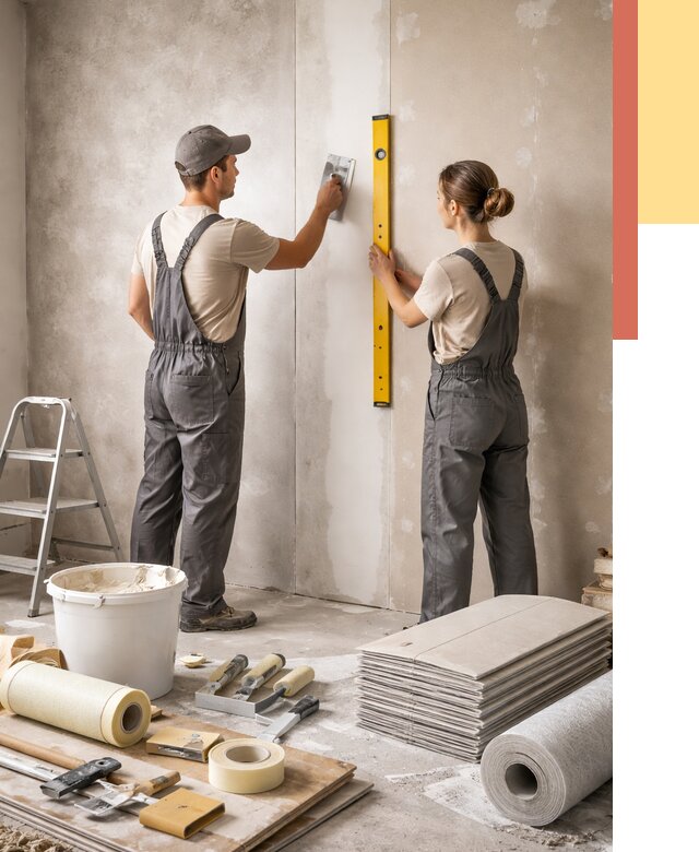 Отделка стен в Тамбове от 1523 руб/м² — недорого, быстро, под ключ | ОТДЕЛОЧНИК-Тмб