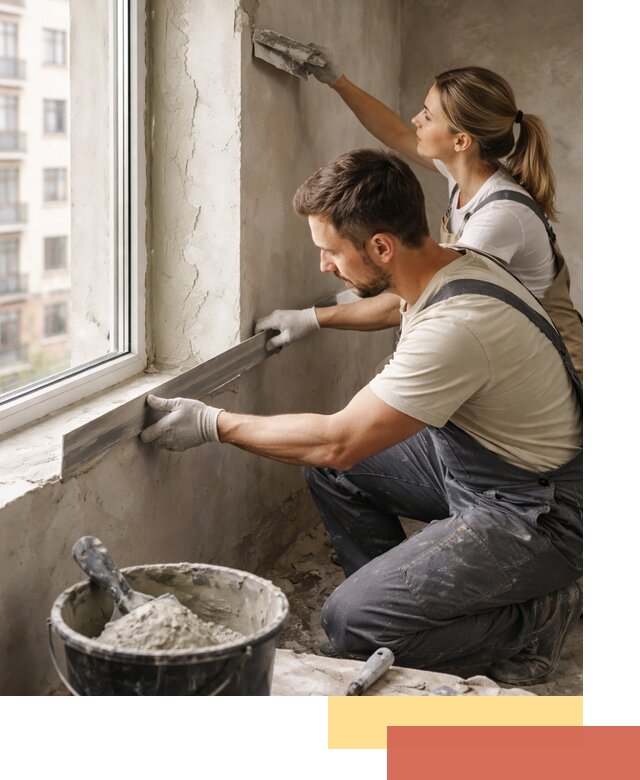 Штукатурка откосов дверей и окон профессионально в Тамбове