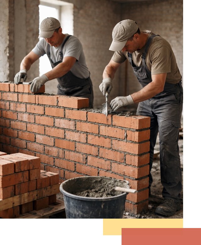 Кладка кирпичных перегородок под ключ в Тамбове