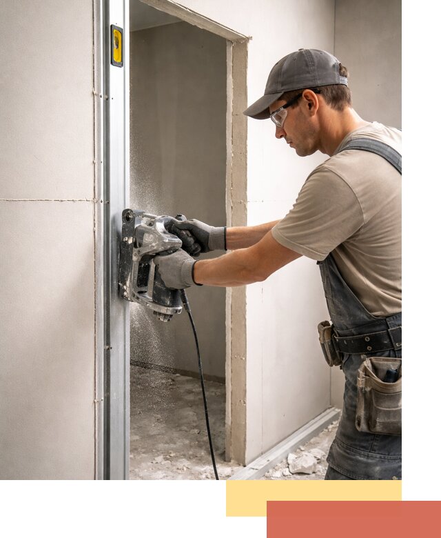 Устройство дверного проема в перегородке в Тамбове