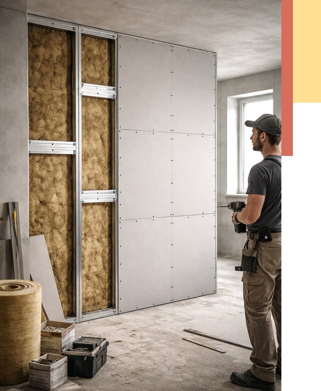 Усиленная перегородка под навеску в Тамбове от 12997 руб. — монтаж под ключ | ОТДЕЛОЧНИК-Тмб